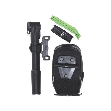 Дорожный вело-комплект BBB CombiPack M, сумка+мултитул btl-42S+ аптечка btl-8+ насос bmp-24, BSB-52 Дорожный вело-комплект BBB CombiPack M, сумка+мултитул btl-42S+ аптечка btl-8+ насос bmp-24, BSB-52Велоинструменты<br>Подседельная сумка с системой крепления T-Buckle с содержимым:<br><br>Мультитул с шестью функциями BTL-42S MicroFold.<br><br>3 монтажки BTL-81 EasyFit.<br><br>Мини-насос с креплением на раму BMP-24 Windwave.<br>