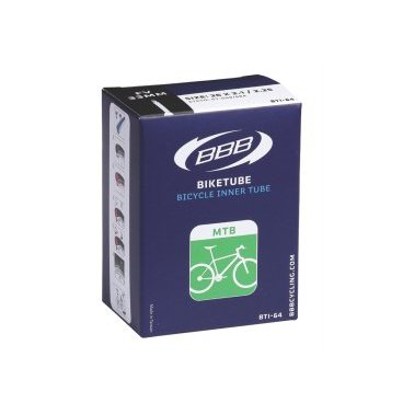 Камера велосипедная BBB, 27.5*2,10/2.35, FV, 33mm, защита от проколов, BTI-68 Камера велосипедная BBB, 27.5*2,10/2.35, FV, 33mm, защита от проколов, BTI-68Камеры для велосипеда<br>Камера для горного велосипеда. <br><br>ETRTO: 27.5, 52/58-584.<br><br>Размер: 27.5 x 2.10/2.35.<br><br>Доступны ниппели: FV 33, FV 48.<br>
