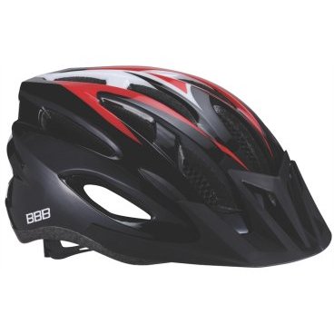 Велошлем BBB 2015, 18 отверстий, helmet Condor, чеерно-красный, US:M (55-58 см), BHE-35 Велошлем BBB 2015, 18 отверстий, helmet Condor, чеерно-красный, US:M (55-58 см), BHE-35Велошлемы<br>Интегрированная конструкция.<br><br>18 вентиляционных отверстий.<br><br>Отверстия для вентиляции в задней части шлема для оптимального распределения потоков воздуха.<br><br>Защитная сетка от насекомых в вентиляционных отверстиях.<br><br>Настраиваемые ремешки для максимально комфортной посадки.<br><br>Простая в использовании система настройки TwistClose, можно настроить шлем одной рукой.<br><br>Съемные мягкие накладки с антибактериальными свойствами и возможностью стирки.<br><br>Светоотражающие наклейки на задней части шлема.<br><br>Съемный козырек.<br><br>Размеры: M (55-58 см)<br>