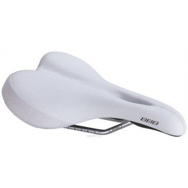 Седло велосипедное BBB AnatomicRace lady, белый, женское, BSD-05 Седло велосипедное BBB AnatomicRace lady, белый, женское, BSD-05Седла для велосипедов<br>Разработано, чтобы поглотить удары и колебания самого тяжелого ландшафта.Высокое качество прошивки - не будет разъезжаться даже после долгого использования. Пластиковые вставки черного цвета защищают наиболее уязвимые части седла от протирания. Легкие рельсы из CrMo с индикаторами корректировки. Специальный широкий дизайн для женщин.<br><br>Вес: 264 г<br>