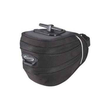 Сумка велосипедная подседельная BBB QuickPack L, черная, BSB-22 Сумка велосипедная подседельная BBB QuickPack L, черная, BSB-22Велосумки<br>Т-образная система крепления для быстрой установки и снятия.<br><br>Сумка(L) может быть увеличена в размере за счёт молнии.<br><br>Легко чистится.<br><br>Резиновые молния пулер предотвращает дребезжания.<br><br>Светоотражающий логотип BBB.<br><br>Размер: L (1220 см3).<br>