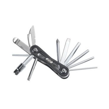Универсальный набор шестигранников BBB folding tool PrimeFold L, алюминий, BTL-47L Универсальный набор шестигранников BBB folding tool PrimeFold L, алюминий, BTL-47LВелоинструменты<br>Миниинструмент BBB BTL-47L PrimeFold L является сочетанием качественных инструментов из каленной инструментальной стали и алюминиевого корпуса. Миниинструмент BBB BTL-47L PrimeFold L включает в себя 12 инструментов, которые могут пригодиться Вам в пути.<br><br>Среди инструментов, включенных в набор BBB BTL-47L PrimeFold L шестигранники на 2, 2,5, 3, 4, 5, 6, 8 мм, ключ Torx T25, плоская и крестовая отвертки, бортировка и нож.<br>