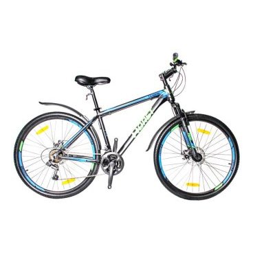 Горный велосипед HORST Tempo 27,5 2017 Горный велосипед HORST Tempo 27,5 2017Горные (MTB)<br>Горный велосипед HORST TEMPO подойдет тем, кто хочет покорять новые дороги, тропы и вершины. Прочная и легкая алюминиевая рама в сочетании с амортизационной вилкой, 21 скорость и большие 27.5-дюймовые колеса помогут вам легко передвигаться в любых условиях, а дисковые тормоза гарантируют вам мощное и надежное торможение на спусках и высоких скоростях. Стильный дизайн не останется незамеченным окружающими. Велосипед уже укомплектован самыми необходимыми вспомогательными элементами: крыльями на колесах, защищающими вас от грязи, и подножкой для его удобной парковки. Умеренный вес выгодно отличает этот байк от большинства конкурентов. По соотношению цена/качество HORST TEMPO на настоящий момент является одним из лучших предложений на рынке.<br>Модельный год2017<br>Рама (размеры)Алюминиевая (сплав 6061), колеса 27,5 (17, 19)<br>ВилкаHORST 715F, амортизационная<br>Рулевая колонкаJINGYE, 1-1/8<br>Руль / выносHORST, ширина 640 мм, стальной / HORST, алюминиевый<br>КареткаNECO B902, картридж<br>ЦепьKMC Z33<br>ВтулкиSHUNFENG, 36 отверстий<br>МанеткиShimano Tourney, триггерные<br>Передний переключательSHIMANO TZ30<br>Задний переключательSHIMANO TY21<br>КассетаSHUNFEN, 14-28 зубьев, 7 звезд<br>ТормозаREPUTE DSC-510, дисковые<br>Тормозные ручкиShimano Tourney ST-EF41<br>Система42-32-22 зубьев, 170 мм шатуны<br>Ободадвойные обода, 36 отверстий, алюминиевые<br>ПокрышкиFEIYADA, 27.5x2.1<br>ПедалиFEIMIN, пластмассовые<br>Количество скоростей21<br>