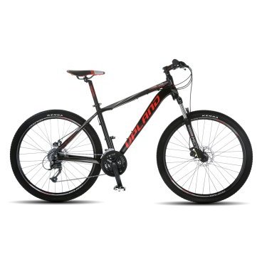Горный велосипед Upland Vanguard 200-650B 27.5 2017 Горный велосипед Upland Vanguard 200-650B 27.5 2017Горные (MTB)<br>Upland Vanguard 200<br>Upland Vanguard 200 надежный горный велосипед с колесами 27.5 дюймов. Велосипед оснащен оборудованием фирмы Shimano, надежными дисковыми механическими тормозами, амортизационной вилкой c ходом 100 мм, масляной пружиной и возможностью ее блокировки. Материал рамы - алюминий, это обеспечивает снижение веса всей конструкции и придает ей необходимую жесткость<br><br><br><br><br>Общие характеристики<br><br><br>Модель<br>2017 года<br><br><br>Тип<br>для взрослых<br><br><br>Область применения<br>Горный<br><br><br>Вес велосипеда<br>13.9 кг<br><br><br>Рама, вилка<br><br><br>Наименование рамы<br>LIGHT ALUMINIUM GW01 TB TAPER<br><br><br>Материал рамы<br>Алюминий<br><br><br>Размеры рамы<br>17.5<br><br><br>Наименование вилки<br>SR SUNTOUR XCT-HLO LOCKOUT<br><br><br>Амортизация<br>Hard tail (с амортизационной вилкой)<br><br><br>Тип вилки<br>масляная<br><br><br>Ход вилки<br>100 мм<br><br><br>Колеса<br><br><br>Диаметр колес<br>29 дюймов<br><br><br>Наименование колес<br>UPLAND 29A W/KT HUBS<br><br><br>Наименование покрышек<br>KENDA 27.5*2.1<br><br><br>Торможение<br><br><br>Наименование тормоза<br>SHIMANO BR-TX805<br><br><br>Тип тормоза<br>дисковый механический<br><br><br>Уровень тормоза<br>прогулочный<br><br><br>Трансмиссия<br><br><br>Количество скоростей<br>27<br><br><br>Уровень переключателя<br>прогулочный<br><br><br>Наименование заднего переключателя<br>SHIMANO RD-M370<br><br><br>Наименование переднего переключателя<br>SHIMANO FD-M370<br><br><br>Уровень манеток<br>прогулочный<br><br><br>Наименование манеток<br>SHIMANO ST-EF51-27<br><br><br>Система<br>UPLAND W/CG 44/32/22<br><br><br>Тип посадочной части вала каретки<br>Квадрат<br><br><br>Количество звезд системы<br>3, число зубьев 44-32-22<br><br><br>Конструкция педалей<br>классическая<br><br><br>Руль<br><br><br>Наименование руля<br>Upland HB024<br><br><br>Конструкция руля<br>прямой<br><br><br>Вынос<br>Upland HS003<br><br><br>Седло<br><br><br>Наименование седла<br>Upland 1331<br><br><br>Подседельный штырь<br>Upland SP004<br><br><br><br><br> <br>