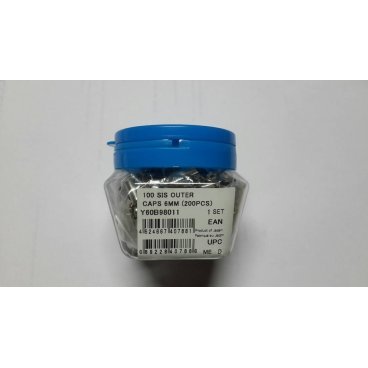 Концевик оплетки SHIMANO, металл, диаметр 5мм внутр/6мм внешн, 200шт, Y60B98011 Концевик оплетки SHIMANO, металл, диаметр 5мм внутр/6мм внешн, 200шт, Y60B98011Тросики и Рубашки<br>Концевик оплетки Shimano<br>металл, диаметр 5мм внутр/6мм внешн.<br>(200шт.)<br>