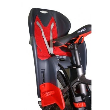 Велокресло с креплением на раму DIEFF серое с красной накладкой, до 22кг, VS 11500 G/R COMFORT frame Велокресло с креплением на раму DIEFF серое с красной накладкой, до 22кг, VS 11500 G/R COMFORT frameДетское велокресло<br>Кресло детское производства Италия с креплением на раму велосипеда. Максимальная нагрузка- 22кг. Регулировка положения ног ребенка. Катафота на спинке кресла.<br>