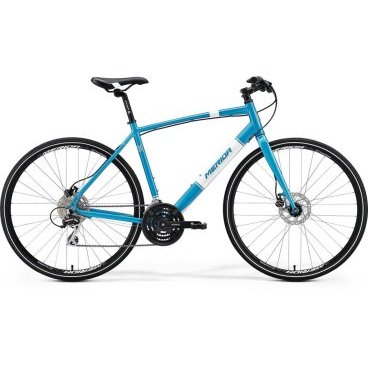 Дорожный велосипед Merida Crossway Urban 20-D FED Дорожный велосипед Merida Crossway Urban 20-D FEDГородские<br>Merida Crossway Urban 20-D FED сочетает в себе стильный дизайн и инновации для еще большего комфорта. Комплектация этой модели состоит из фирменной рамы Crossway Speed-D с оптимальной жесткостью для повседневных поездок. Высококачественная вилка Urban Rigid Al straight disc избавит вас от ощущения неровностей на дороге. Модель порадует выносливыми дисковыми гидравлическими тормозами Tektro, которые в сочетании с 28-дюймовыми колесами подарят вам безупречный контроль над велосипедом и комфорт на любой скорости.<br>Основное<br>Модельный год2017<br>Применениефитнес<br>Возрастная группавзрослый<br>Типмужской<br><br><br>Рама и амортизация<br><br>Материал рамыалюминий<br>Амортизациябез амортизации<br><br><br>Колеса и тормоза<br>Диаметр колес28 <br>Модель покрышекCross<br>Материал ободаалюминий / Merida D /<br>Ободдвойной<br>Передний тормоздисковый гидравлический / Tektro TA, ротор 160 мм /<br>Задний тормоздисковый гидравлический / Tektro TA, ротор 160 мм /<br>Руль и трансмиссия<br>Скоростей24 шт<br>Звёзд системы3 / шатун: Shimano TY301, 48-38-28T /<br>Звёзд кассеты8<br>Модель кассетыSunrace<br>Передний переключательShimano Tourney<br>Задний переключательShimano Acera<br>Тип манеткитриггерные<br>Модель манеткиShimano Altus<br>Форма руляпрямой<br>ВыносMerida Comp 15<br>Модель руляMerida Speed / длина - 660 мм /<br><br><br>Общее<br>Комплектациящиток на цепь<br>Модель сиденьяCross Sport<br>Вес12.7 кг<br>