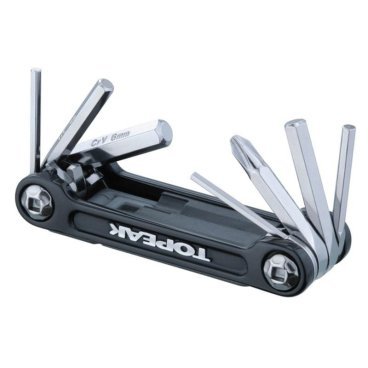 Мультитул TOPEAK Mini 9 Pro, w/carry bag, черный, сталь, TT2551B Мультитул TOPEAK Mini 9 Pro, w/carry bag, черный, сталь, TT2551BВелоинструменты<br>Мультитул Topeak Mini 9 Pro w/carry bag <br>Характеристики:<br>Инструменты: 9<br>Материал инструмент: упрочненная сталь<br>Сумка материал: неопрен<br>Размер (Д Х Ш Х В): 7,6 х 2,6 х 1,6 см<br>Вес: 73 г<br>