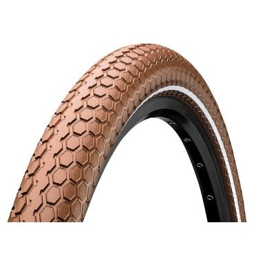 Велопокрышка Continental Retro RIDE Reflex, 26x2.0, 180TPI, коричневая, отражающая полоса, 100467 Велопокрышка Continental Retro RIDE Reflex, 26x2.0, 180TPI, коричневая, отражающая полоса, 100467Велопокрышки<br>Покрышка Continental Retro RIDE — сразу обращает на себя внимание своим внешним видом. Стильный коричневый цвет, с полностью круглым профилем притягивает все взгляды. Под шикарной поверхностью скрыты все достоинства туринговой покрышки. Continental Retro RIDE — крепкая резина и профиль с прекрасными ходовыми характеристиками.<br><br>Слой специальной защиты от проколов Puncture ProTection защитит покрышку от повреждений и обеспечит долгий срок эксплуатации. <br><br>Характеристики:<br><br> Размер: 26x2.0(50-559);<br> Рекомендуемое давление: 45-58 psi ;<br> Технология Puncture ProTection<br> Вес: 900 г<br> цвет: коричневый<br>