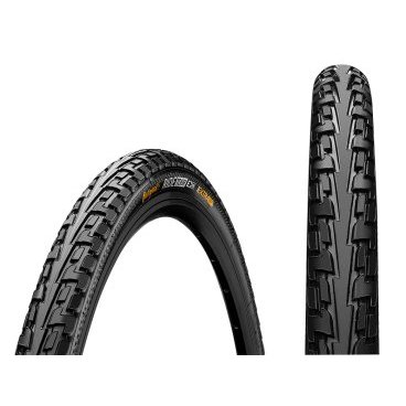 Велопокрышка Continental RIDE Tour, 28 x 1.6, 180TPI, черная, защита от проколов, 101157 Велопокрышка Continental RIDE Tour, 28 x 1.6, 180TPI, черная, защита от проколов, 101157Велопокрышки<br>Многофункциональная, надежная и долговечная.<br><br>TourRIDE предлагает все, что только может потребоваться для настоящей всесезонной покрышки. Протекторы для любого покрытия, обязательный брекер Puncture ProTection и высококилометражный состав обеспечивают безотказность TourRIDE на протяжении многих миль.<br><br>Характеристики:<br><br> Размер: 28x1.60(42-622)<br> Рекомендуемое давление: 50-65 psi ;<br> Антипрокол: Extra Puncture Belt<br> Подходит для электро-велосипедов<br> Подходит для динамомашинок<br> Вес: 720г<br> цвет: черный<br>