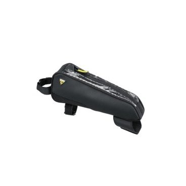 Велосумка TOPEAK FastFuel Tribag, на верхнюю трубу рамы, для триатлона, черная, TC2301B Велосумка TOPEAK FastFuel Tribag, на верхнюю трубу рамы, для триатлона, черная, TC2301BВелосумки<br>Прочная тонкая верхняя сумка, которая дает велосипедистам быстрый и легкий доступ к энергетическим батончикам и гелям, смартфону, кошельку, инструментам или чему-угодно небольшого размера, в чём они нуждаются в ближайшем доступе.<br><br>Крепление: регулируемые нейлоновые стрепы<br>Материал: 600 denier polyester, TPU clear top cover<br>Диаметр верхней трубы рамы для установки: ?38 - ?52 мм<br>Диаметр рулевой трубы рамы для установки: ?53 - ?75 мм<br>Объем: 0,6 л<br>Габариты (ДxШxВ): 24 x 8.5 x 5.5 cm<br>Вес: 145 гр<br>