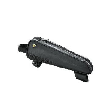 Велосумка TOPEAK FastFuel Tribag, на верхнюю трубу рамы, для триатлона, черная, TC2302B Велосумка TOPEAK FastFuel Tribag, на верхнюю трубу рамы, для триатлона, черная, TC2302BВелосумки<br>Прочная тонкая верхняя сумка, которая дает велосипедистам быстрый и легкий доступ к энергетическим батончикам и гелям, смартфону, кошельку, инструментам или чему-угодно небольшого размера, в чём они нуждаются в ближайшем доступе.<br><br>Крепление: регулируемые нейлоновые стрепы<br>Материал: 600 denier polyester, TPU clear top cover<br>Диаметр верхней трубы рамы для установки: ?38 - ?52 мм<br>Диаметр рулевой трубы рамы для установки: ?53 - ?75 мм<br>Объем: 0,7 л<br>Габариты (ДxШxВ): 29 x 8.5 x 5.5 cm<br>Вес: 176 гр<br>
