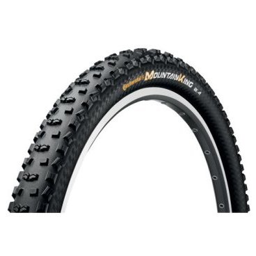 Велопокрышка Continental Mountain King II 2.4, 29 x 2.4(60-622), черная, борт-кевлар, 100398 Велопокрышка Continental Mountain King II 2.4, 29 x 2.4(60-622), черная, борт-кевлар, 100398Велопокрышки<br>Mountain King II — король среди покрышек! Во второй период своего правления Continental Mountain King II укрепляет свое господство на рынке велосипедов для езды по бездорожью. Эта покрышка имеет превосходную силу сцепления с поверхностью при торможении и оптимальное сцепление в поворотах. Расположение шипов протектора разработано в сотрудничестве с профессиональными гонщиками МТБ. В результате получилась исключительно легкая, но по-прежнему жесткая покрышка для гонок по бездорожью.<br><br>Характеристики:<br><br>Размер: 29 x 2.2(55-622)<br>Рекомендуемое давление: 50-65 psi ;<br>Бескомпромиссно быстрая покрышка, протестировано на Кубках Мира<br>Соревновательная покрышка для веломарафонов и кросс-кантри кубков мировой серии<br>Отличное сцепление<br>Кевларовый корд<br>Вес: 730 г<br>цвет: черный<br>