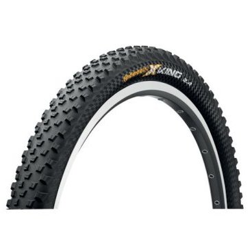 Велопокрышка Continental X-King 2.0, 26x2.0(50-559), 180TPI, Performance, черная, 150137 Велопокрышка Continental X-King 2.0, 26x2.0(50-559), 180TPI, Performance, черная, 150137Велопокрышки<br>X-King означает Cross King и предназначена для кросс-кантри и марафонских гонок, для тех ситуаций, в которых большая скорость является основным приоритетом. Разработана совместно с профессиональной командой МТБ Topeak Ergon, которая добилась многих побед с использованием этой так называемой идеальной покрышки для гонок.<br><br>Продуманный рисунок протектора обеспечивает достаточное сцепление при отличном показателе качения, практически схожем с показателями сликовой покрышки, что делает эту модель серьезный вариантом для быстрой езды. Независимо от назначения или погодных условий, сочетание покрышек X-King, Mountain King II и Race Kingwill дает победную комбинацию. Данная облегченная версия RaceSport обладает превосходной защитой от проколов; уникальный компаунд Black Chilli улучшает показатель качения, увеличивает сцепление и продлевает срок службы покрышки.<br><br>Характеристики:<br><br>Размер: 26x2.0(50-559)<br>Рекомендуемое давление: 50-65 psi ;<br>Технология Performans<br>Отличное качение<br>Вес: 550 г<br>цвет: черная<br>