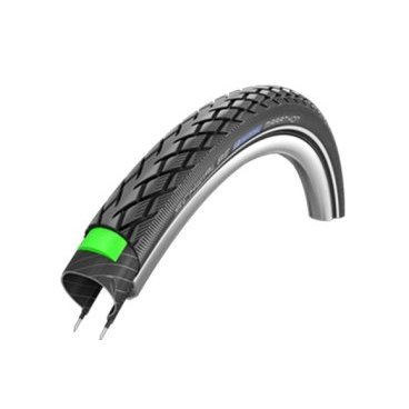 Велопокрышка Schwalbe Marathon, 27.5x1.65(44-584), для туризма, черный, 11100680 Велопокрышка Schwalbe Marathon, 27.5x1.65(44-584), для туризма, черный, 11100680Велопокрышки<br>Основа основ. Архитип шины. Высоко качественная шина для туризма. Высоко упругий слой резины GreenGuard толщинойв 3 мм. Треть слоя GreenGuard сделана из переработанныхпродуктов из латекса. Нестареющие боковины значительнолучше выдерживают перегрузки, которые часто возникают принедостаточном давлении.<br><br>Характеристики:<br><br>Размер:27.5x1.65(44-584)<br>Назначение: для туризма<br>Давление: 50-85 Psi<br>Вес: 820 г<br>Цвет: черный<br>