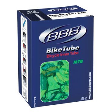 Камера BBB, 29x1.9/2.3, автониппель, BTI-89 Камера BBB, 29x1.9/2.3, автониппель, BTI-89Камеры для велосипеда<br>Камеры BBB изготовлены из долговечного резинового компаунда.<br><br>Никаких швов, которые могут пропускать воздух. Толщина стенки: 0.87 мм. Достаточно большая для защиты от проколов и достаточно небольшая для снижения веса.<br>