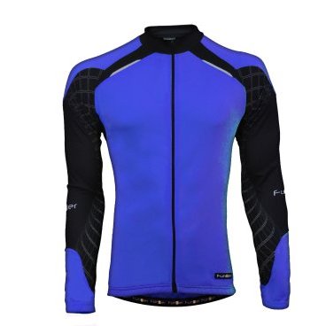 Велокуртка FunkierBike J-611-LW-Blue, сине-черная с молнией, размер S, 12-310