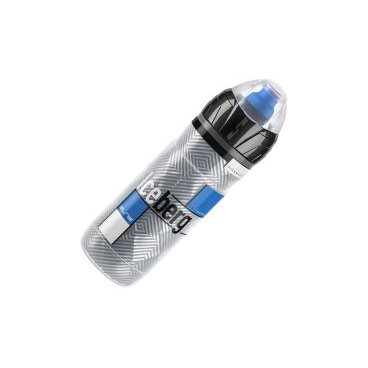 Фляга Elite Iceberg, 0.5 л, синий рисунок, термо-2 часа, защитный колпачок, EL0080347 Фляга Elite Iceberg, 0.5 л, синий рисунок, термо-2 часа, защитный колпачок, EL0080347Фляги и Флягодержатели<br>Фляга Elite Iceberg (2017) с изотермической конструкцией для питья во время поездки на велосипеде. Предназначена для сохранения в холодном виде воды или специального напитка в течение 2-х часов.<br><br>Фляга сделана из прозрачного полиэтилена с двойной стенкой для сохранения температуры воды. Крышка с двухтактной резиновой насадкой для питья во время гонки.<br>Отличительные особенности<br><br> Изотермическая конструкция из прозрачного полиэтилена с двойной стенкой<br> Сохраняет напиток холодным в течение 2-х часов<br> Широкое горло для удобства наполнения или мытья<br> Крышка с двухтактной резиновой насадкой для питья во время гонки<br> Эргономичный дизайн<br> Можно мыть в посудомоечной машине<br>