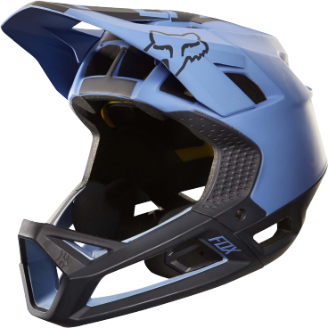 Велошлем Fox Proframe Libra Helmet, сине-черный Велошлем Fox Proframe Libra Helmet, сине-черныйВелошлемы<br>Proframe – самый лёгкий и вентилируемый шлем типа «фулл-фейс» от Fox,созданный для гонщиков эндуро и любителей агрессивного трейлрайдинга. Он вентилируется почти так же, как открытые шлемы, но при этом подходит даже для даунхила, что подтверждает соответствующий сертификат. Это действительно универсальный шлем, в котором вы сможете уверенно ездить где угодно. Proframe обеспечивает райдеру защитные свойства полноценного даунхильного шлема при сверхмалом весе – это стало возможно благодаря использованию патентованной интегрированной защиты челюсти. Благодаря 24 широким отверстиям для вентиляции этот шлем проветривается почти так же, как модели открытого типа – в нём вы не перегреетесь даже на самых трудных и затяжных подъёмах. А на спуске он придаст вам дополнительную уверенность, чтобы смело проезжать самые жёсткие и техничные участки.<br><br>ОСОБЕННОСТИ<br><br>Самый лёгкий фулл-фейс от Fox: Proframe весит всего 750 граммов (в размере M)<br>Отвечает требованиям таких стандартов безопасноти, как ASTM F1952, EN 1078, AS/NZ 2063 и CPSC<br>Интегрированная защита челюсти соединяется с корпусом шлема при помощи особой патентованной системы<br>Мягкий внутренник шлема хорошо дышит, эффективно отводит влагу от головы и обладает антимикробными свойствами<br>Благодаря 24 широким отверстиям для вентиляции Proframe – один из самых лёгких и вентилируемых шлемов, пригодных для даунхила<br>Фиксированный козырёк расположен таким образом, чтобы обеспечить максимальный приток воздуха к отверстиям для вентиляции<br>Застёжка Fidlock очень надёжна, при этом она моментально открывается и закрывается<br>Проверенная временем система MIPS (Multi-directional Impact Protection System)обеспечивает эффективную защиту при косых ударах и резких вращениях головы<br>Пеноматериал Varizorb дополнительно улучшает защитные свойства шлема<br>