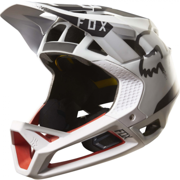 Велошлем Fox Proframe Moth Helmet, бело-черно-красный Велошлем Fox Proframe Moth Helmet, бело-черно-красныйВелошлемы<br>Proframe – самый лёгкий и вентилируемый шлем типа «фулл-фейс» от Fox,созданный для гонщиков эндуро и любителей агрессивного трейлрайдинга. Он вентилируется почти так же, как открытые шлемы, но при этом подходит даже для даунхила, что подтверждает соответствующий сертификат. Это действительно универсальный шлем, в котором вы сможете уверенно ездить где угодно. Proframe обеспечивает райдеру защитные свойства полноценного даунхильного шлема при сверхмалом весе – это стало возможно благодаря использованию патентованной интегрированной защиты челюсти. Благодаря 24 широким отверстиям для вентиляции этот шлем проветривается почти так же, как модели открытого типа – в нём вы не перегреетесь даже на самых трудных и затяжных подъёмах. А на спуске он придаст вам дополнительную уверенность, чтобы смело проезжать самые жёсткие и техничные участки.<br><br><br><br>ОСОБЕННОСТИ<br><br><br><br>Самый лёгкий фулл-фейс от Fox: Proframe весит всего 750 граммов (в размере M)<br><br>Отвечает требованиям таких стандартов безопасноти, как ASTM F1952, EN 1078, AS/NZ 2063 и CPSC<br><br>Интегрированная защита челюсти соединяется с корпусом шлема при помощи особой патентованной системы<br><br>Мягкий внутренник шлема хорошо дышит, эффективно отводит влагу от головы и обладает антимикробными свойствами<br><br>Благодаря 24 широким отверстиям для вентиляции Proframe – один из самых лёгких и вентилируемых шлемов, пригодных для даунхила<br><br>Фиксированный козырёк расположен таким образом, чтобы обеспечить максимальный приток воздуха к отверстиям для вентиляции<br><br>Застёжка Fidlock очень надёжна, при этом она моментально открывается и закрывается<br><br>Проверенная временем система MIPS (Multi-directional Impact Protection System)обеспечивает эффективную защиту при косых ударах и резких вращениях головы<br><br>Пеноматериал Varizorb дополнительно улучшает защитные свойства шлема<br>