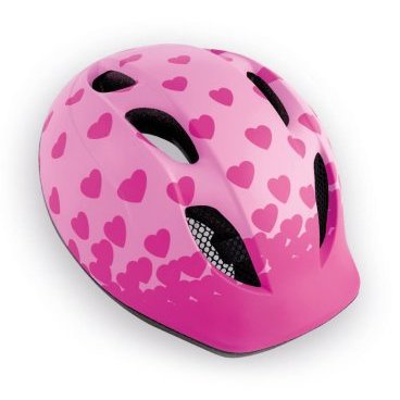 Велошлем детский MET Super Buddy Pink Hearts, розовый Велошлем детский MET Super Buddy Pink Hearts, розовыйВелошлемы<br>Традиционный детский шлем от Met – стильный, удобный и хорошо вентилируемый. Классическая обтекаемая форма, интегрированный козырёк, вставки из москитной сетки в вентиляционных отверстиях и внутренник из гипоаллергенного материала – обучение езде на двух колёсах теперь станет ещё веселее и безопаснее. <br><br><br><br>ОСОБЕННОСТИ<br><br><br><br>Оригинальный дизайн<br><br>Интегрированный козырёк<br><br>Удобная система регулировки размера<br><br>Гипоаллергенный внутренник<br><br>Вставки из москитной сетки в отверстиях для вентиляции<br>