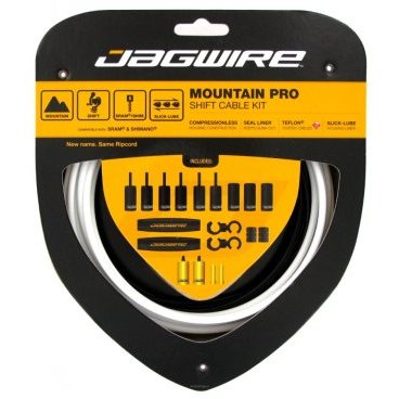 Набор рубашек и тросиков переключения Jagwire Universal Pro Shift Kit, белый, PCK303 Набор рубашек и тросиков переключения Jagwire Universal Pro Shift Kit, белый, PCK303Тросики и Рубашки<br>Набор тросиков с рубашками, который улучшит не только качество переключения передач, но и внешний вид вашего велосипеда. Гладкие тросики с тефлоновым покрытием вкупе со смазанными армированными рубашками обеспечат идеально гладкую и чёткую работу системы и прослужат намного дольше, чем большинство аналогов.<br>