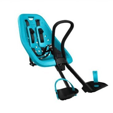 Детское велосипедное кресло Thule Yepp Mini, на руль, цвет морской волны, 12020113 Детское велосипедное кресло Thule Yepp Mini, на руль, цвет морской волны, 12020113Детское велокресло<br>Особенности:<br><br>- Детское велосипедное сиденье легко устанавливается и совместимо с большинством моделей велосипедов<br>- Мягкое сиденье, смягчающее толчки и вибрацию, обеспечивает абсолютный комфорт для ребенка<br>- Максимальный комфорт и безопасность благодаря регулируемому 5-точечному ремню безопасности с подкладкой<br>- Оснащенная защитой от детей пряжка позволяет быстро и легко зафиксировать ребенка<br>- Во время езды ребенок может держаться за удобную ручку<br>- Адаптируется к параметрам ребенка по мере его роста и обеспечивает идеальную посадку благодаря регулируемым опорам для ног и фиксирующему ремню<br>- Благодаря водоотталкивающим материалам сиденье всегда остается сухим и легко чистится<br>- Разработано и протестировано для детей от 9 месяцев* до 3 лет, весом до 15 кг. (*Обратитесь к педиатру, если ребенку менее 1 года).<br><br>Технические характеристики:<br><br>Грузоподъемность15 kg<br>Вес3.5 kg<br>Ремень безопасности5-point<br>