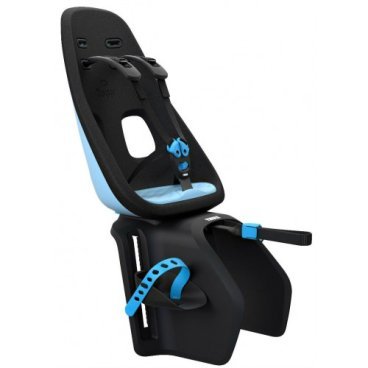 Детское велосипедное кресло Thule Yepp Nexxt Maxi, на багажник сзади, голубой, 12080204 Детское велосипедное кресло Thule Yepp Nexxt Maxi, на багажник сзади, голубой, 12080204Детское велокресло<br>Легкое и безопасное детское велосипедное сиденье, устанавливаемое сзади. Современный дизайн и непревзойденный комфорт для вашего ребенка.<br><br>Особенности:<br><br>- Максимальный комфорт и безопасность благодаря регулируемому 5-точечному ремню безопасности с подкладкой<br><br>- Сиденье, смягчающее толчки и вибрацию, обеспечивает плавную езду<br><br>- Легкое, но прочное и невероятно удобное детское сиденье с жесткой основой и мягкой подбивкой<br><br>- Фиксировать ребенка с помощью защитной пряжки на магните, оснащенной защитой от детей, очень быстро, легко и удобно<br><br>- Адаптируется к параметрам ребенка по мере его роста и обеспечивает идеальную посадку благодаря регулируемым опорам для ног и фиксирующим ремням<br><br>- Детское велосипедное сиденье быстро и легко устанавливается на заднем багажнике велосипеда<br><br>- Дополнительная видимость на расстоянии благодаря встроенному рефлектору, который можно заменить задним фонарем (продается отдельно)<br><br>- Благодаря водоотталкивающим материалам сиденье всегда остается сухим и легко чистится<br><br>- Разработано и протестировано для детей от 9 месяцев* до 6 лет, весом до 22 кг. (*Обратитесь к педиатру, если ребенку менее 1 года)<br><br>Технические характеристики:<br><br>Грузоподъемность: 22 kg<br><br>Вес: 2.34 kg<br><br>Ремень безопасности: 5-точечный<br><br>Соответствует стандартам безопасности<br><br>Производство: Швеция<br>