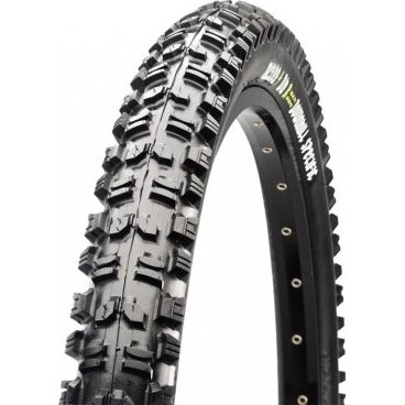 Покрышка Maxxis Minion DHR, МТБ, 26x2.35, TPI 60, кевлар, фолдинговая, черный, TB73557800 Покрышка Maxxis Minion DHR, МТБ, 26x2.35, TPI 60, кевлар, фолдинговая, черный, TB73557800Велопокрышки<br>Minion DHR это покрышка только для установки на заднее колесо. Покрышка отлично тормозит, благодаря большим поперечным шипам, что делает ее незаменимой на трассах с большим уклоном и частыми торможениями. Невероятное сцепление со всеми видами сухих грунтов, а так же фирменный двойной корд, спасающий от пробоев, делает покрышку незаменимой при катании в горах.<br><br>Характеристики:<br><br>Размер: 26x2.35<br>Компаунд: 60a<br>Корд: 60 TPI, кевларовый<br>Вес: 700 грамм<br>