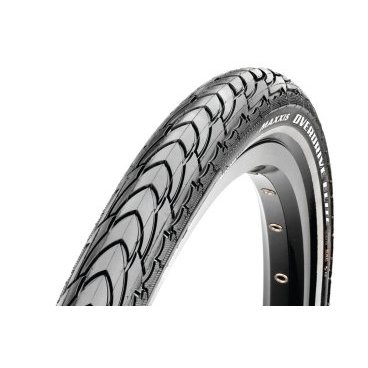 Покрышка Maxxis Overdrive Elite, полуслик, 26x1.75, TPI 120, кевлар, черный, TB64506000 Покрышка Maxxis Overdrive Elite, полуслик, 26x1.75, TPI 120, кевлар, черный, TB64506000Велопокрышки<br>Покрышка для города Overdrive Elite устанавливает новый стандарт в своем классе. Она имеет слой Kevlar Composite для защиты от проколов, а так же светоотражающие полоски по бокам, делающие вас видимыми в темноте. Хорошо проявляет себя на дорогах с самым разным покрытием, до самого сурового. Overdrive Elite создана для длительных поездок с надежным протектором из резины двойного компаунда, подходящего как для городских улиц, так и для загородных проселочных дорог.<br><br>ОСОБЕННОСТИ:<br><br>Создана для быстрой езды по городу<br>Протектор из резины двойного компаунда<br>Слой Kevlar Composite (K2) надёжно защищает от проколов. Этот эксклюзивный для Maxxis материал, используемый в некоторых покрышках, позволяет добиться лучшей защиты от проколов, чем оба Kevlar and Vectran вместе взятые. Кроме того, Kevlar Composite (K2), являясь очень легким и гибким материалом, гарантирует, что ездовые характеристики покрышки останутся непревзойденными.<br>eXCeption – сочетание корда 120TPI и резины жесткостью 62a, позволяющее достичь низкого веса и выдающегося сцепления.<br>Серия eXCeption доступна для некоторых горных покрышек и идеально походит для кросскантри.<br>Размер: 26х1.75<br>Жёсткость: 70а/65а<br>Материал: Kevlar / Aramid<br>Борт: 120 TPI<br>Основание: складываемое<br>Компаунд двойной<br>Максимальное давление 80 Psi<br>Вес: 500 г.<br>