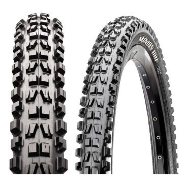 Покрышка Maxxis Minion DHF, для даун-хилл, 29x2.30, TPI 60, кевлар, защита от проколов, TB96785000 Покрышка Maxxis Minion DHF, для даун-хилл, 29x2.30, TPI 60, кевлар, защита от проколов, TB96785000Велопокрышки<br>Одна из самых популярных даунхильных покрышек, которая по праву может считаться эталоном для всех остальных. Скошенные шипы в центральной части обеспечивают низкое сопротивление качению, а продольные бороздки – стабильность при прохождении поворотов. Специальное усиление боковых стенок EXO Protection, разработанное для сохранения устойчивости к проколам без использования дополнительных слоев резины, позволяет существенно снизить вес шины без ущерба для ее надежности. <br><br>ОСОБЕННОСТИ:<br><br>Направленный рисунок протектора<br>Низкое сопротивление качению<br>Усиление боковых стенок EXO Protection позволяет снизить вес покрышки без ущерба для ее надежности<br>Компаунд: 60 TPI<br>Материал корда: кевлар<br>Размер: 26х2.30<br>