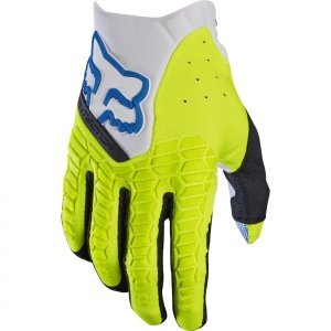 Велоперчатки Fox Pawtector Glove, бело-желтые, 2017, 17286-214-L