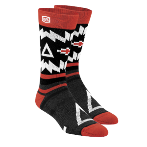 Носки 100% Jeronimo Athletic Socks, черно-красный 2018