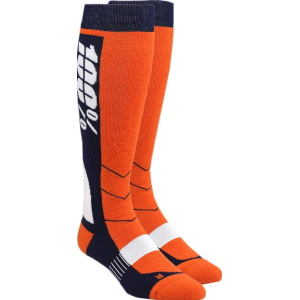 Носки 100% Hi-Side Performance Moto Socks, оранжевый 2018