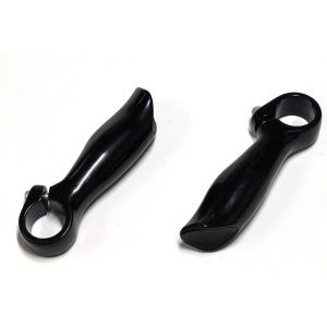Рога на велоруль JOY KIE, анатомические, алюминий, черные, MD-HF14 90mm black