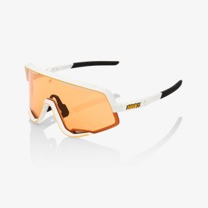 Очки спортивные велосипедные 100% Glendale Soft Tact Off White / Persimmon, 61033-110-78