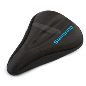 Чехол на седло для велосипеда с гелевой вставкой Shimano logo, 285x175мм, черный, D-1366