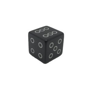 Колпачок на автониппель MR.CONTROL "игровые кости" (кубик) чёрный, серебряный, NZ-18
