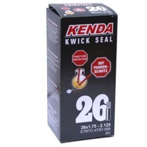 Камера для велосипеда KENDA 26"х1.75-2.125 (47/57-559), антипрокольная, авто ниппель, 5-518910