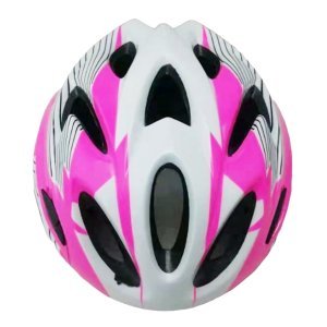 Велошлем защитный STELS FSD-HL057 (out-mold), розово-белый, 600320
