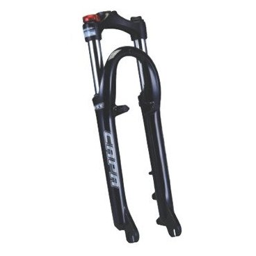 Вилка велосипедная RST Capa T8, 26 х 28,6, пружинно-эластомерная, V+D, черная, 5-395504