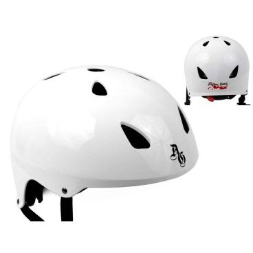 Шлем AUTHOR MISSION универсальный/ВМХ/FREESTYLE 091 Wht, 9 отверстий (54-58см) белый 8-9110030