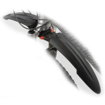Крыло переднее Author X-Bow пластик 24-26" быстросъемное, черное 8-16150020