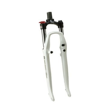 Вилка велосипедная RST Neon 700С ML, 28 х 28,6" пружинно-эластомерная, V+D, белая, 6-419