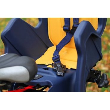 Детское велокресло BELLELLI LITTLE DUCK на багажник Clamp темно-синее до 7лет/22кг