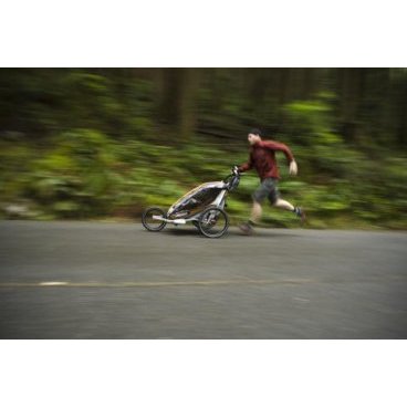Велоприцеп / коляска THULE Cougar1 / Кугар 1+(вело сцепка) авокадо, 10100935