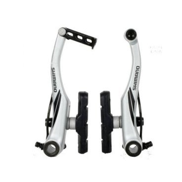 Тормоз для велосипеда Shimano S65T задний V-brake, M422, серебристый, 16мм EBRM422RX43SSP