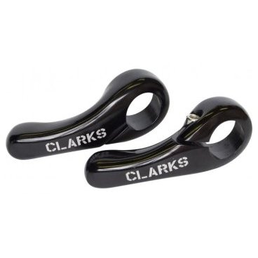 Рога для велосипеда CLARK`S алюминий короткие cb-02 "мини" слабоизогн. эргон. черные 3-322