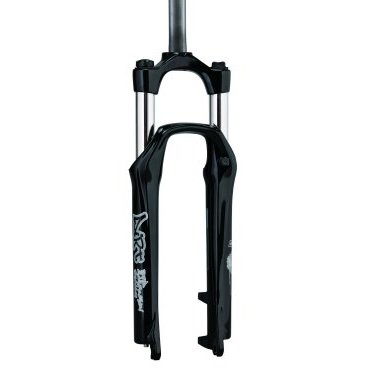 Вилка велосипедная RST Dirt Т, 26"х 28,6, пружинно-эластомерная, 100мм, V+D, черная, 1-0050
