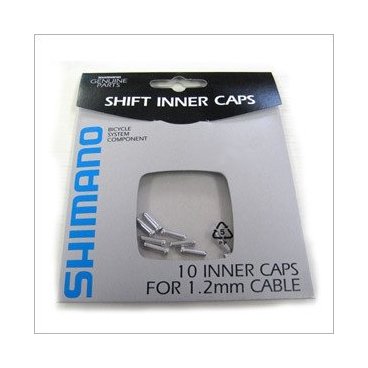 Концевик SHIMANO алюминиевый  для троса переключателя, 10 штук Y62098060